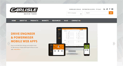 Desktop Screenshot of carlislebelts.com