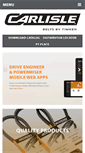 Mobile Screenshot of carlislebelts.com